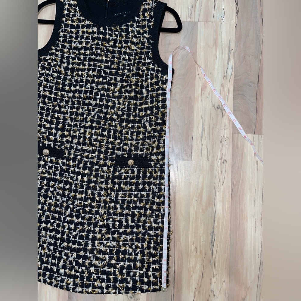Women’s Endless Rose CS Black and Gold Sheath Strapless Mini Dress - Picture 6 of 6